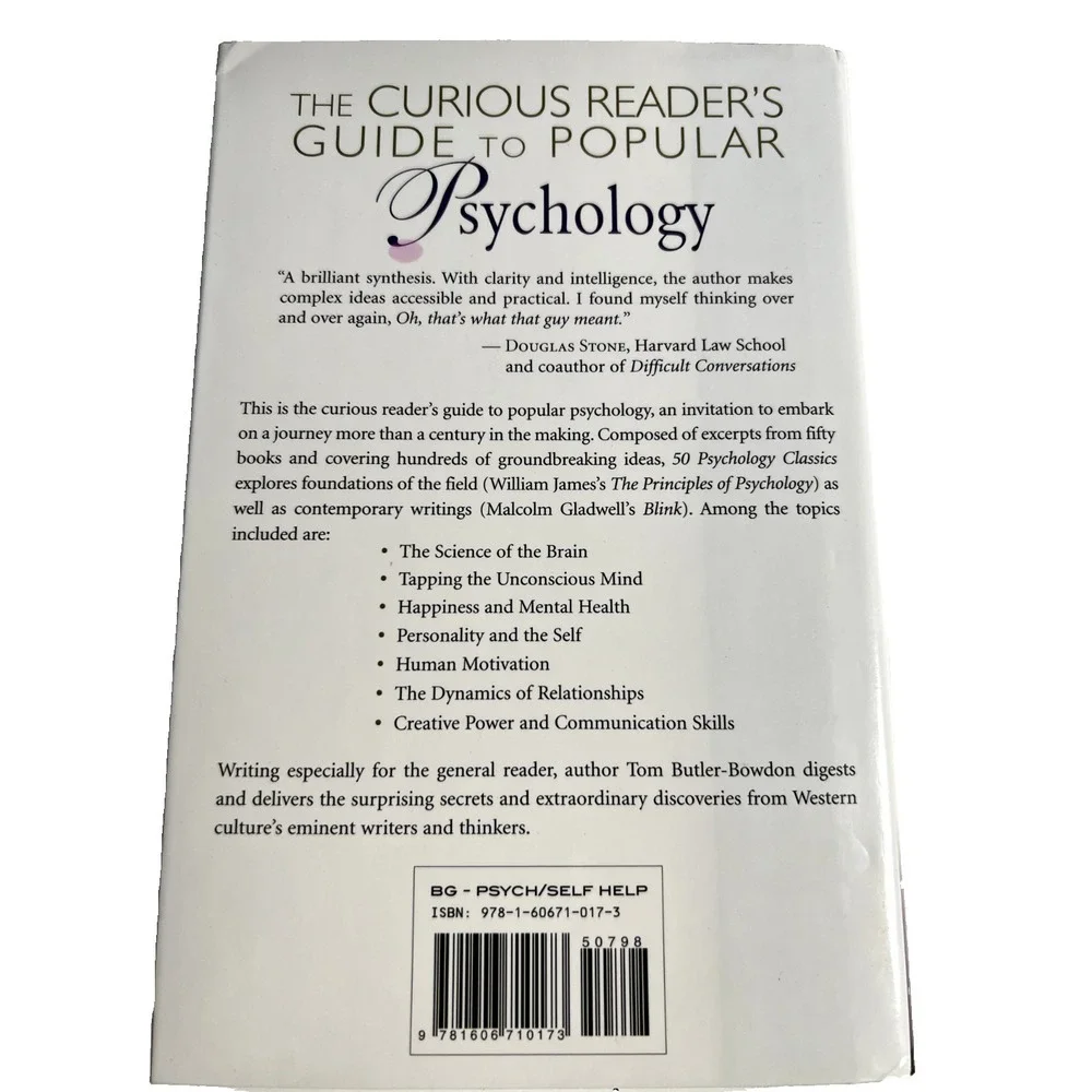 50 Psychology Classics: Who We Are, How We Think, What We Do -‎ Hardcover - GOOD